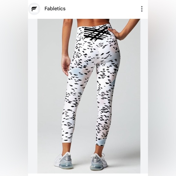 Fabletics Monochrome Patterned PowerHold Leggings - Picture 2 of 11
